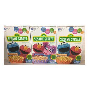 3 Box Sesame Street Cereal Alphabet Numbers Daycare Supply Kid Craft Alpha-Bits